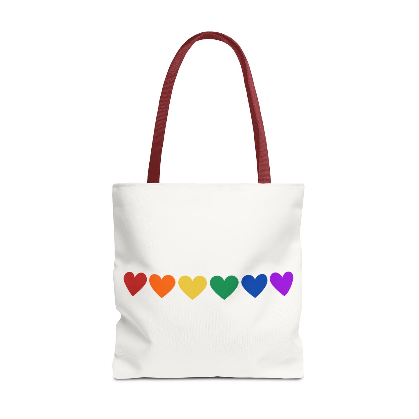 Rainbow Hearts Tote Bag (Single Row) - Only Hearts Collection