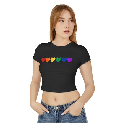 Rainbow Hearts - Baby Tee (Rainbow Hearts Collection)