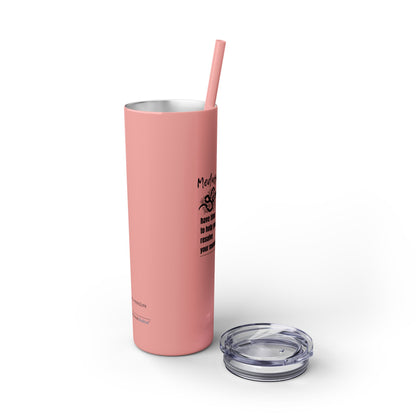 Medusa and Your Mommy Haiku - Skinny Venti Tumbler with Eco-Friendly, Reusable, Matching Straw, 20oz