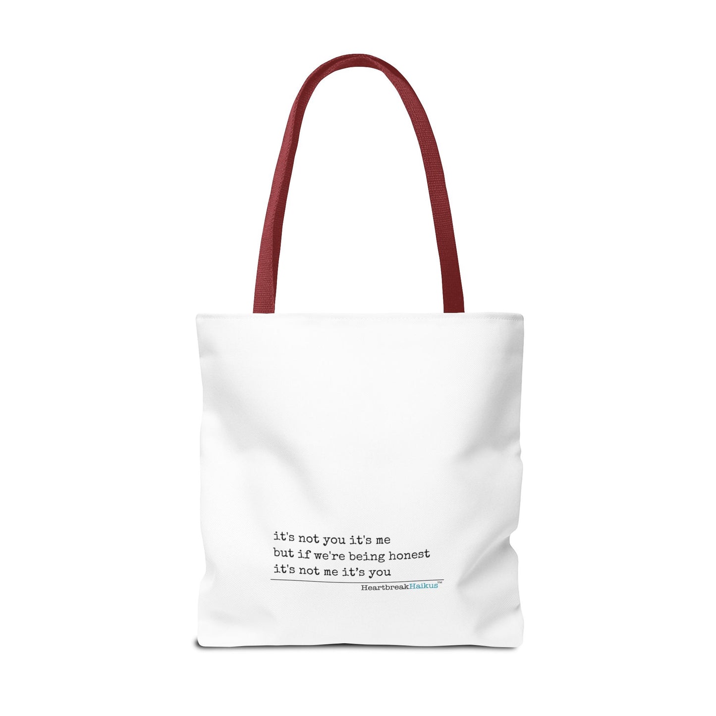 It's Not You/Me Haiku - Tote Bag (Rainbow Hearts Collection)