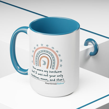You Were My Sunshine Haiku - Two-Tone, Coffee Mug, 15oz - Dual-Sided Printing (Summer 2025 collection)