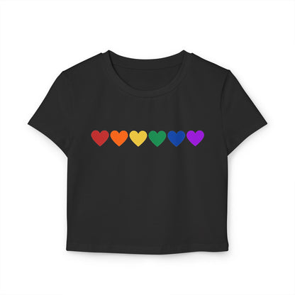 Rainbow Hearts - Baby Tee (Rainbow Hearts Collection)