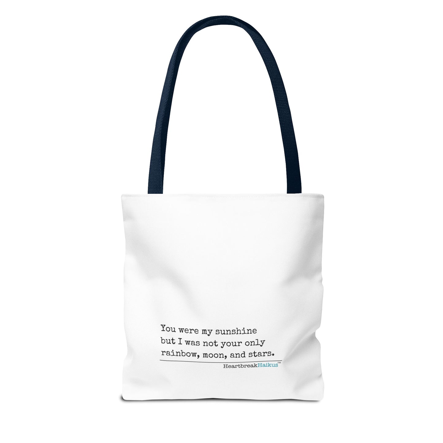 You Were My Sunshine Haiku - Tote Bag (Dual-sided print - Pastel Design)