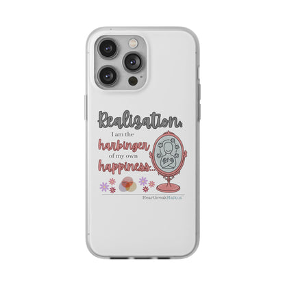 Harbinger of Happiness Haiku - Semi-Transparent Flexible iPhone Case