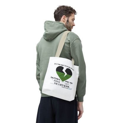 Frankenstein's Bride Writes Heartbreak Haikus - Tote Bag (Dual-sided print in Snow White)