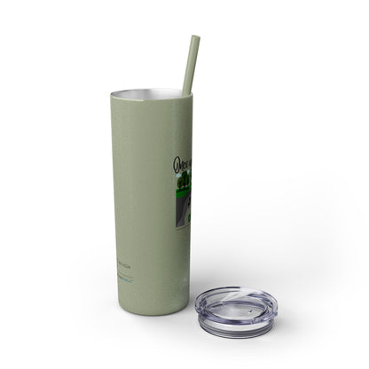 Jack and Jill Divorced Haiku - Skinny Venti Tumbler with Eco-Friendly, Reusable, Matching Straw, 20oz