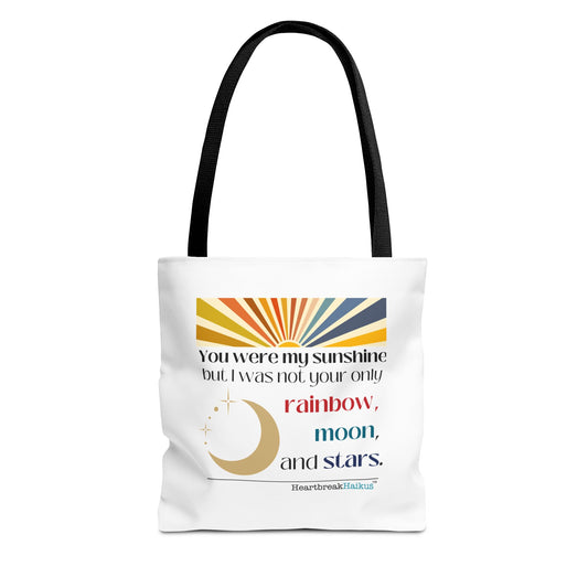 You Were My Sunshine Haiku - Tote Bag (Dual-sided print in Sunburst Design)