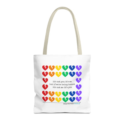 It's Not You/Me Haiku - Tote Bag (Rainbow Hearts Collection)