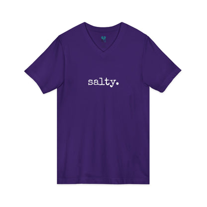 Salty - Jersey Short Sleeve V-Neck Tee (The One Word Collection)