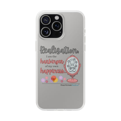 Harbinger of Happiness Haiku - Semi-Transparent Flexible iPhone Case