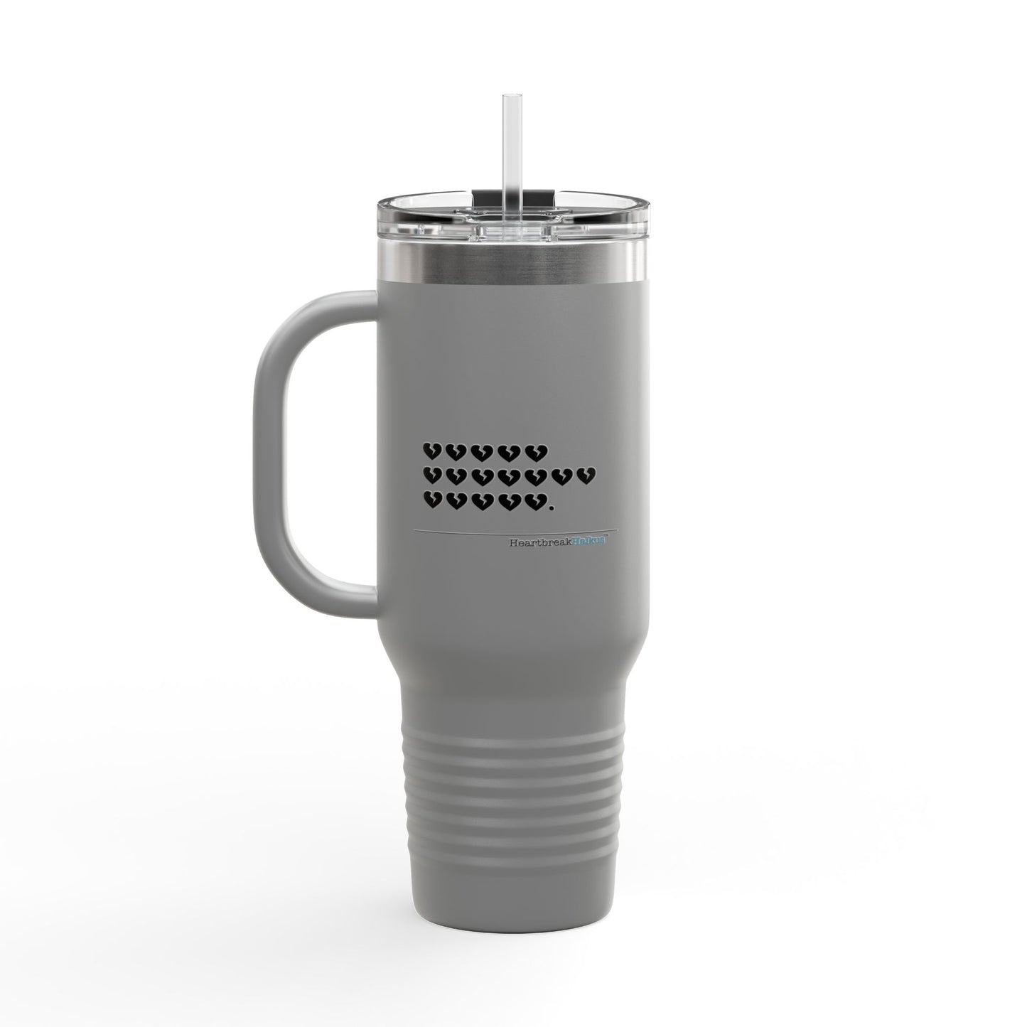 Hieroglyph Heartbreak Haiku - Insulated Travel Mug, 40oz