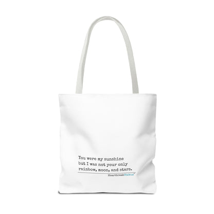 You Were My Sunshine Haiku - Tote Bag (Dual-sided print - Pastel Design)