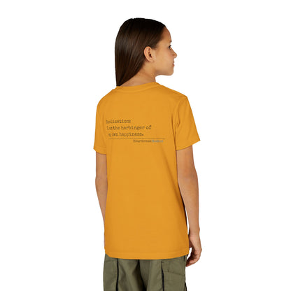Harbinger of Happiness Haiku - Youth Medium-Weight Happiness Tee