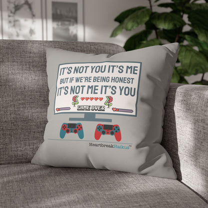 It's Not Me/You Haiku - Faux Suede Square Pillowcase