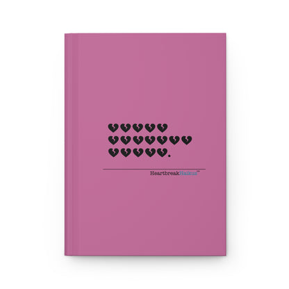 Hieroglyph Heartbreak Haiku - Hardcover Journal Design in Candy Pink