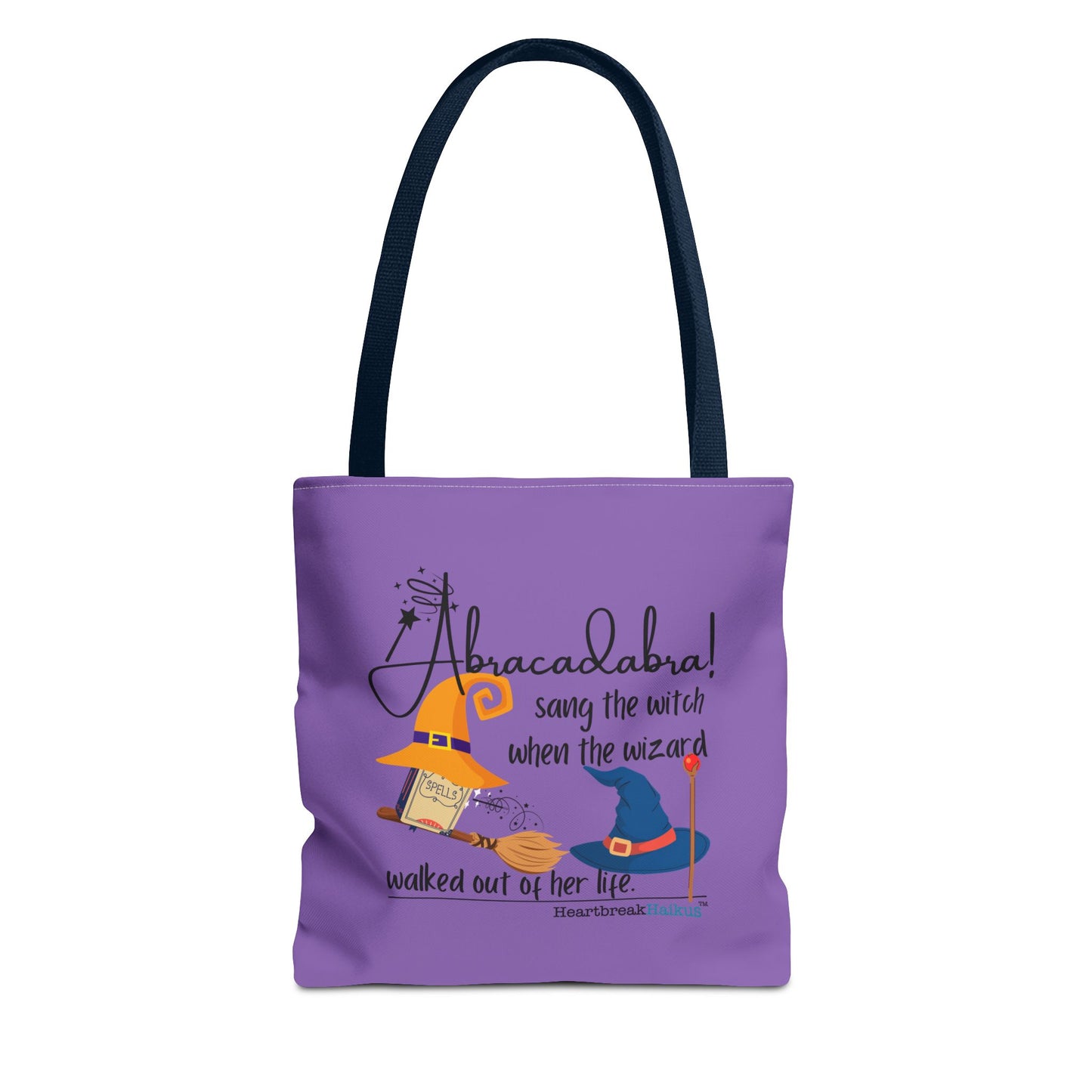 Abracadabra Sang the Witch Haiku - Tote Bag (Dual-sided print in Purple Grape)