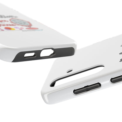 Harbinger of Happiness Tough Phone Cases (white), iPhone 11-16 or Samsung Galaxy S21-S24