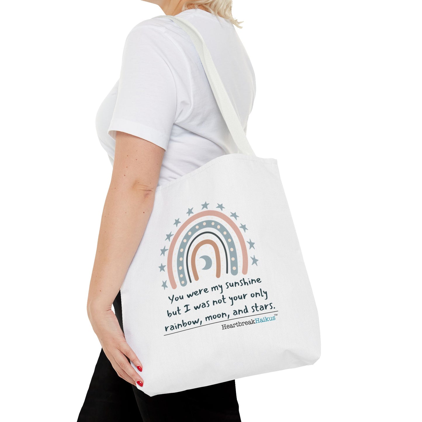 You Were My Sunshine Haiku - Tote Bag (Dual-sided print - Pastel Design)