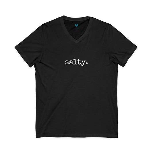 Salty - Jersey Short Sleeve V-Neck Tee (The One Word Collection)