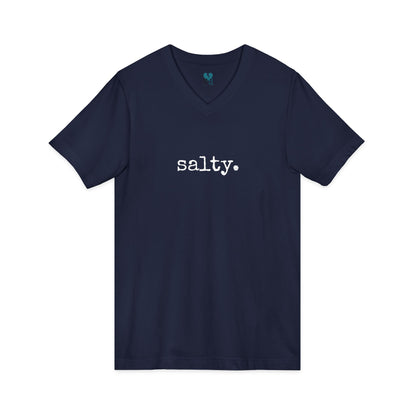 Salty - Jersey Short Sleeve V-Neck Tee (The One Word Collection)
