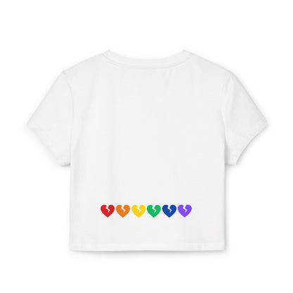 It's Not Me/You Haiku - Baby Tee (Rainbow Hearts Collection)