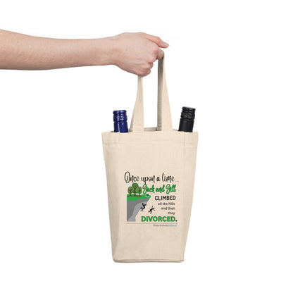 Jack and Jill Divorced Haiku - Double Wine Tote Bag