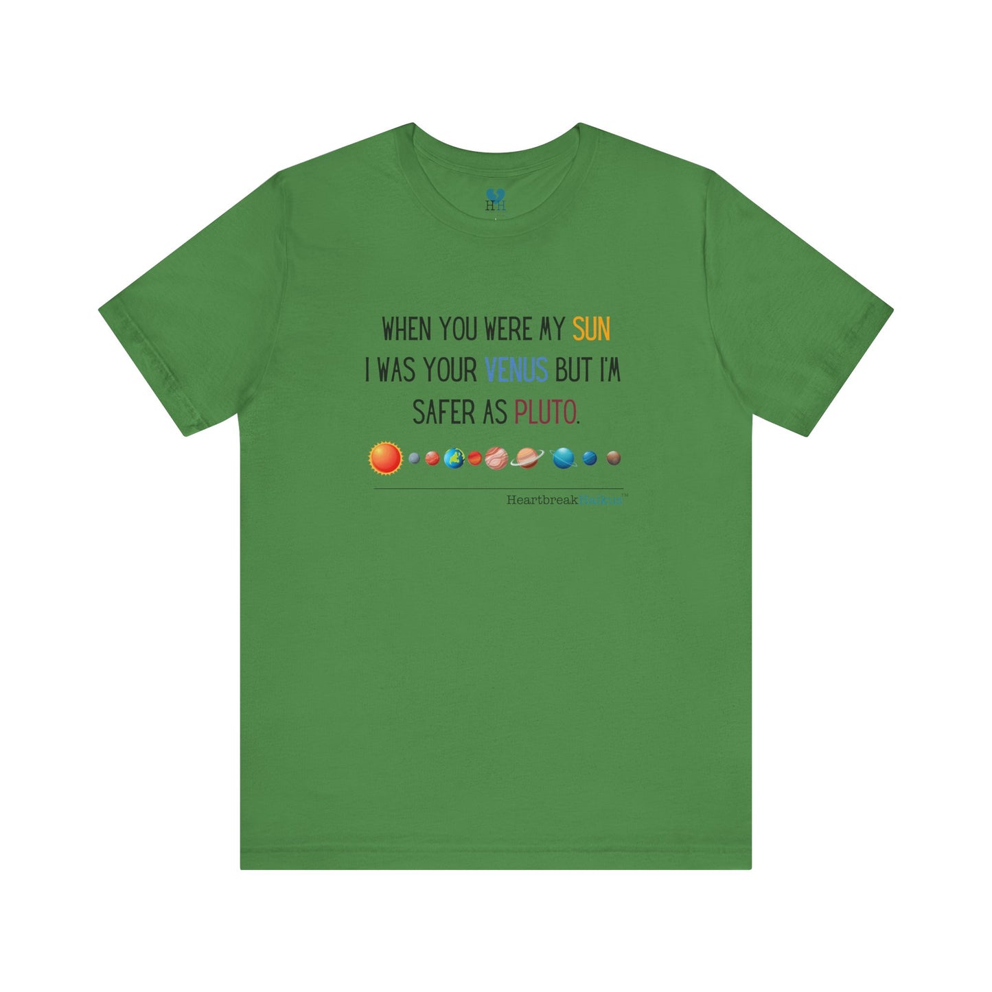 Safer as Pluto Haiku - Short Sleeve T-Shirt