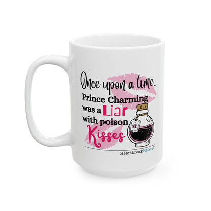 Prince Charming's Poison Kisses Haiku - Dual-Design Ceramic Mug (11oz or 15oz)