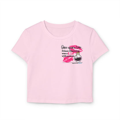 Prince Charming's Poison Kisses Haiku - Women's Baby Tee (over-the-heart design)