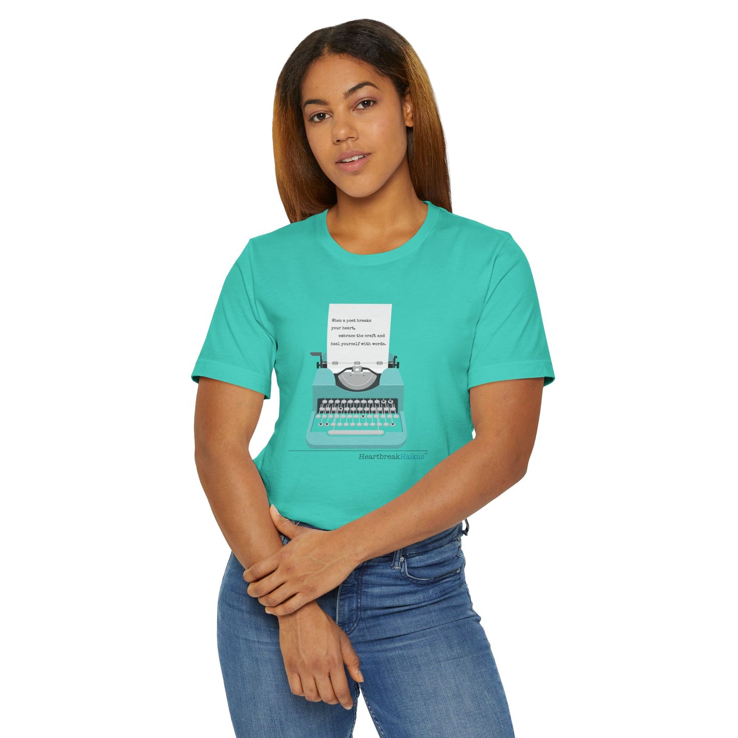 Heal Yourself with Words Haiku - Lightweight Jersey T-Shirt