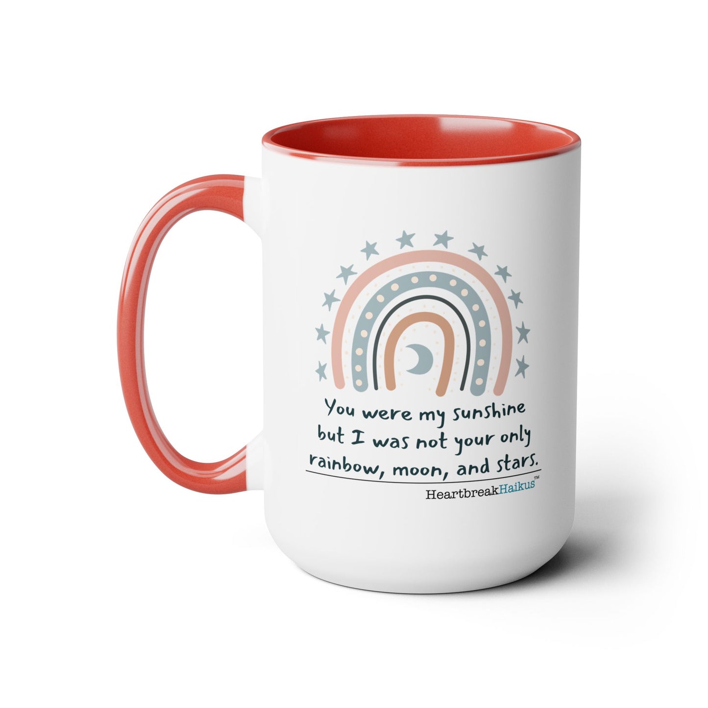 You Were My Sunshine Haiku - Two-Tone, Coffee Mug, 15oz - Dual-Sided Printing (Summer 2025 collection)
