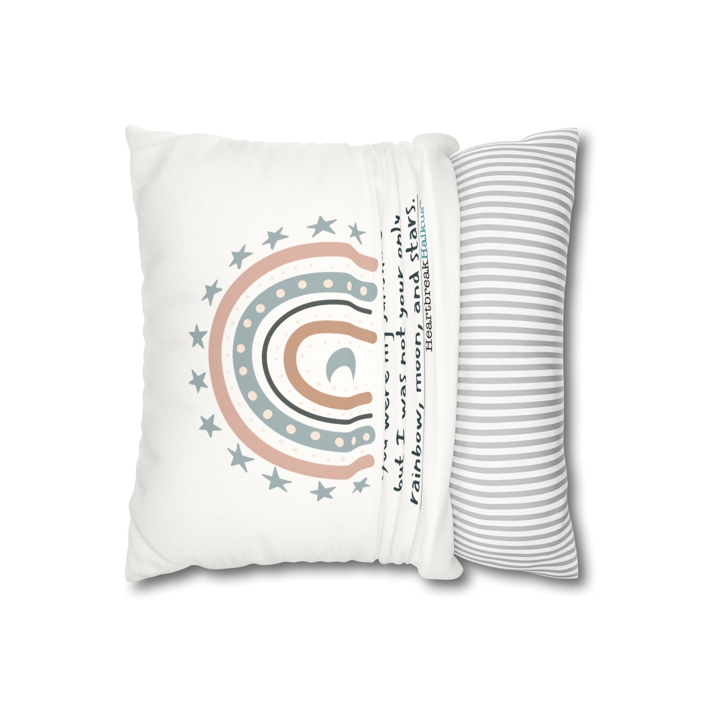 You Were My Sunshine Haiku - Faux Suede Square Pillowcase (Summer 2025 collection)