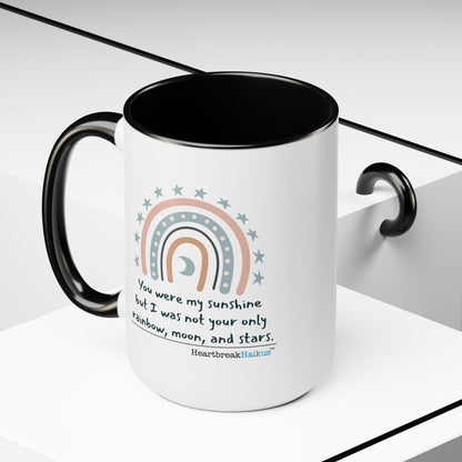 You Were My Sunshine Haiku - Two-Tone, Coffee Mug, 15oz - Dual-Sided Printing (Summer 2025 collection)