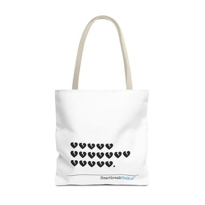 "Hieroglyph Heartbreak Haiku" Tote Bag
