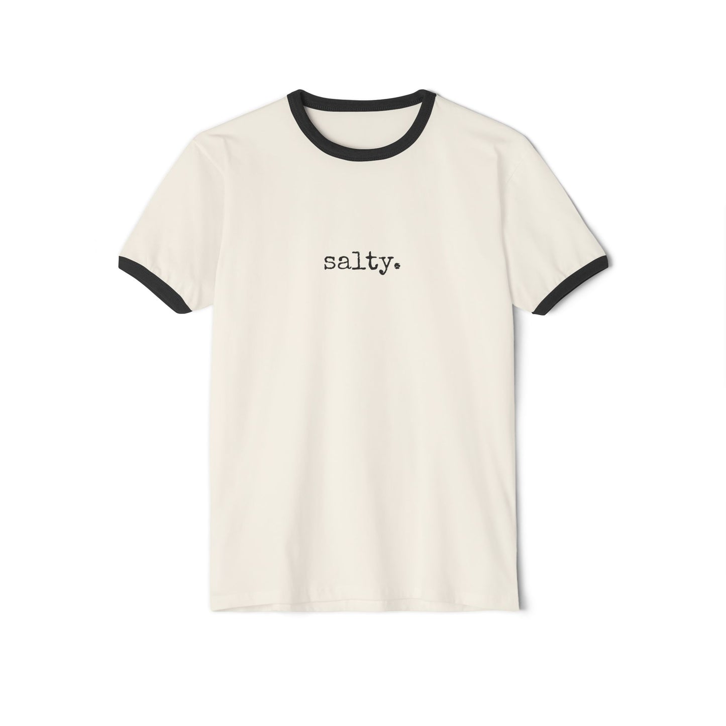 Salty. University Ringer Tee - (The One Word Collection)