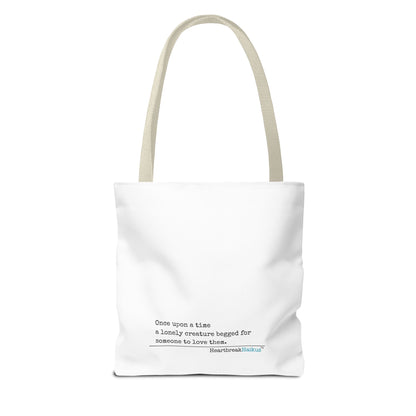 A Lonely Creature Begged Frankenstein Haiku - Tote Bag (Dual-sided print in Snow White)