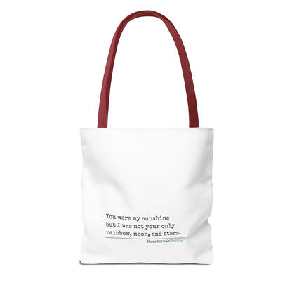 You Were My Sunshine Haiku - Tote Bag (Dual-sided print - Pastel Design)