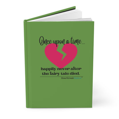 The Fairy Tale Died Haiku - Hardcover Journal (in Wicked Green)