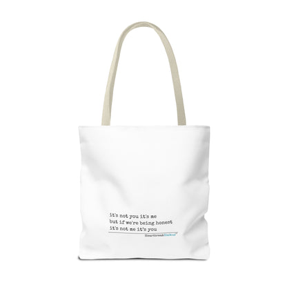 It's Not You/Me Haiku - Tote Bag (Rainbow Heartbreak Collection - Only Hearts Design)