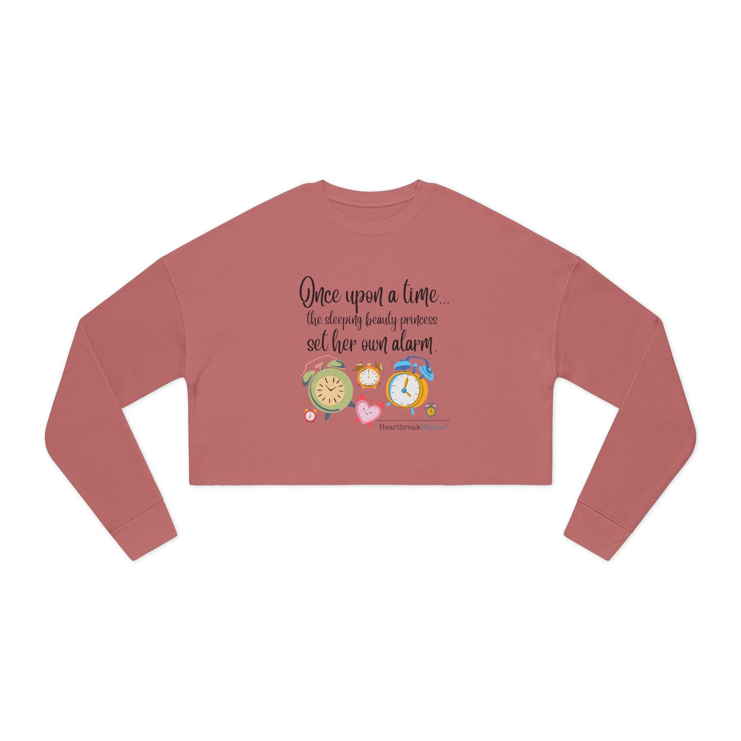Sleeping Beauty's Alarm - Women's Cropped Sweatshirt