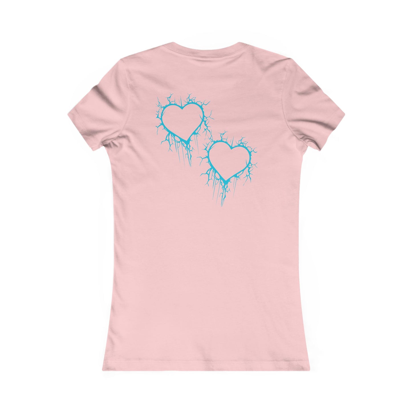 Lightning-Cracked Heart - Slim-Fit T-Shirt (in Electric Blue)