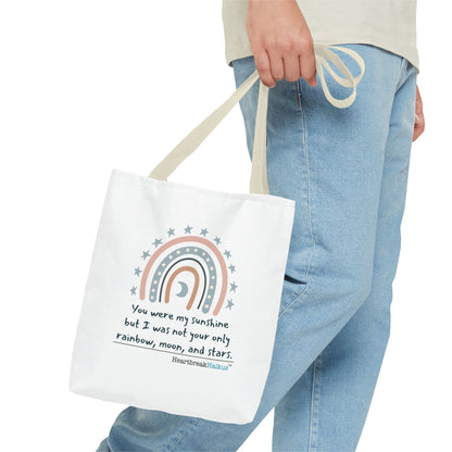You Were My Sunshine Haiku - Tote Bag (Dual-sided print - Pastel Design)