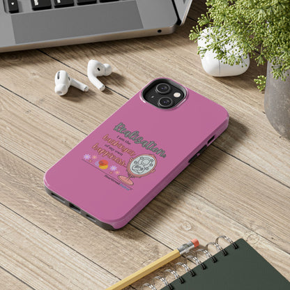 Harbinger of Happiness Tough Phone Cases (pink), iPhone 11-16 or Samsung Galaxy S21-S24
