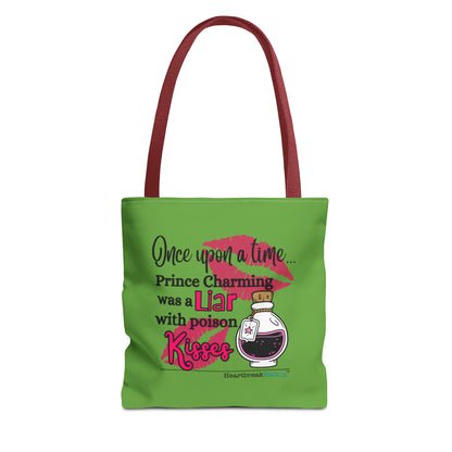 Prince Charming's Poison Kisses Haiku - Tote Bag (Dual-sided print in Wicked Green)
