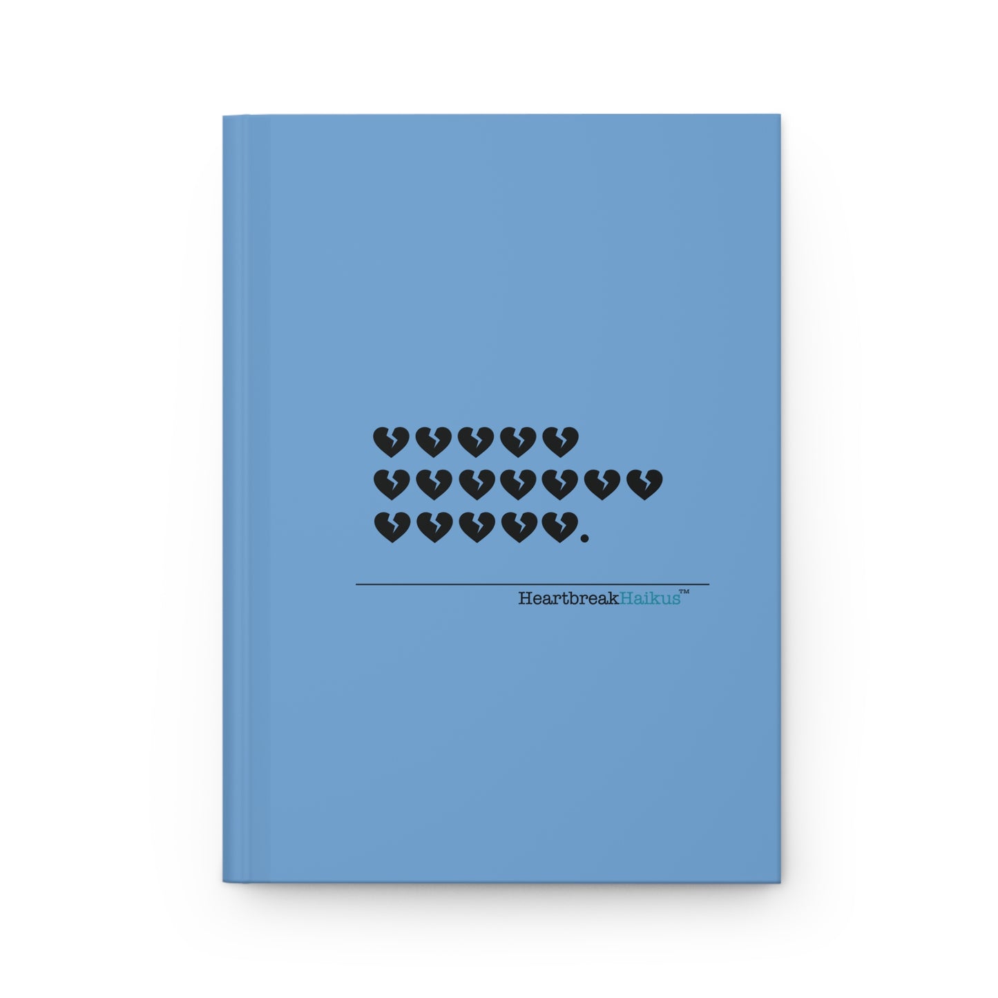 Hieroglyph Heartbreak Haiku - Hardcover Journal Design in Sky Blue