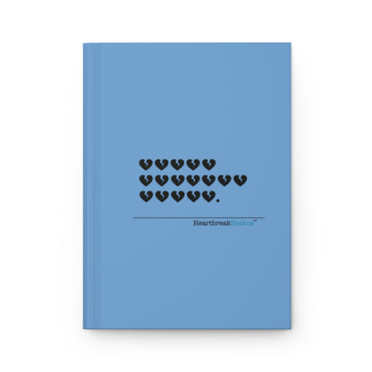 Hieroglyph Heartbreak Haiku - Hardcover Journal Design in Sky Blue