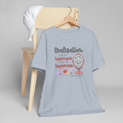 Harbinger of Happiness Haiku - Lightweight Jersey T-Shirt