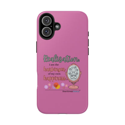 Harbinger of Happiness Tough Phone Cases (pink), iPhone 11-16 or Samsung Galaxy S21-S24