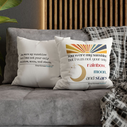 You Were My Sunshine Haiku - Faux Suede Square Pillowcase