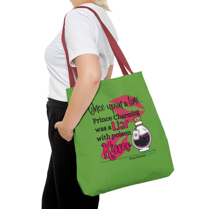 Prince Charming's Poison Kisses Haiku - Tote Bag (Dual-sided print in Wicked Green)
